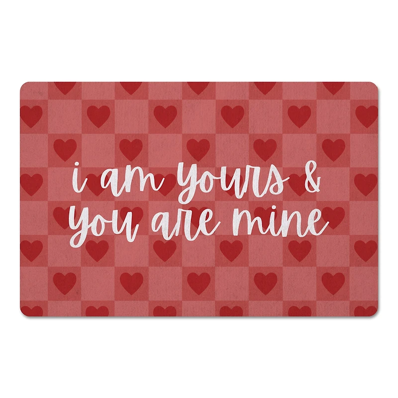 I Am Yours & You Are Mine Floor Mat