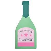 American Art Decor Tipsy Champagne Wall Plaque - 12" x 26" x 8.75"