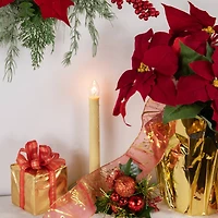 9.5" Ivory Single Light Christmas Candolier Candle Lamp 