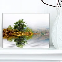 Designart - Pine Tree with Reflection