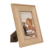Expressions™ 4" x 6" Tan Ribbed Frame by Studio Décor®