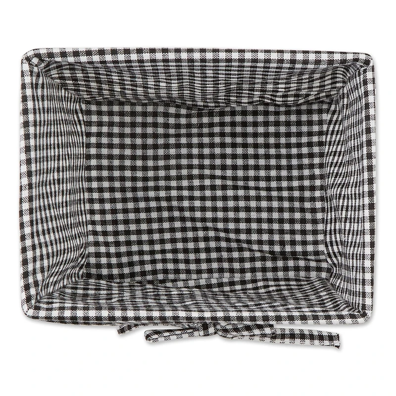 DII® Antique White Chicken Wire Baskets with Black Gingham Liners