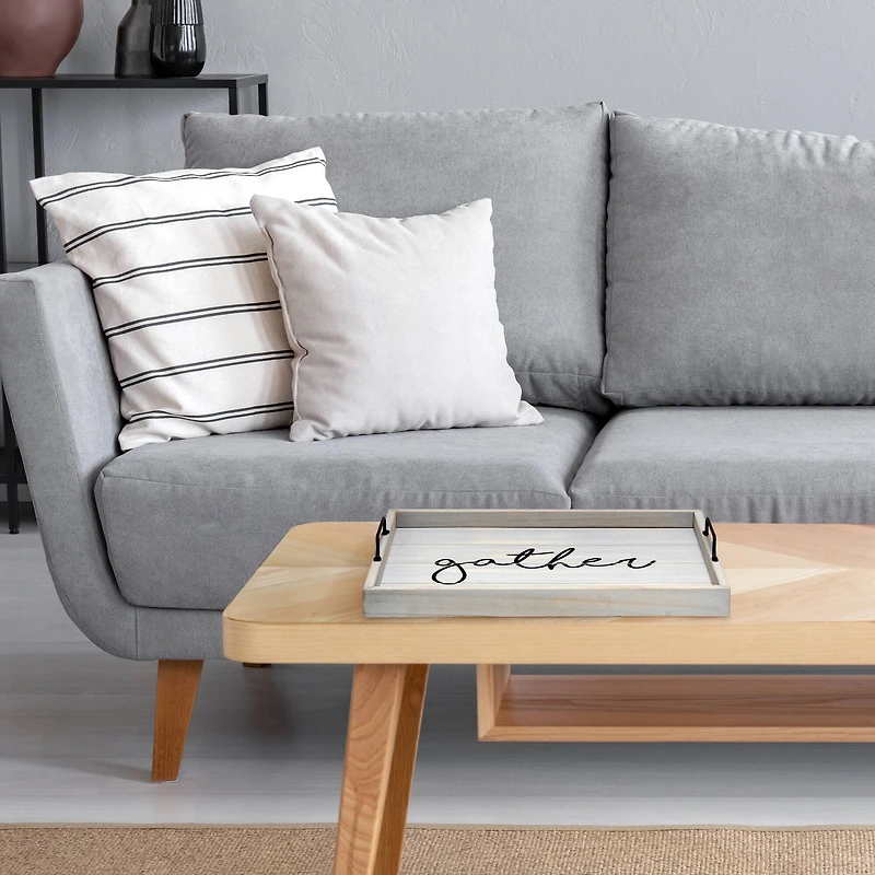 Elegant Designs™ 15.5" Gather Serving Tray with Handles