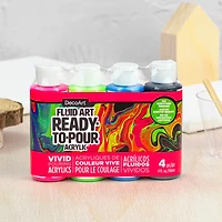 DecoArt® Fluid Art Ready to Pour Acrylic™ Neon Blast Paint Pack
