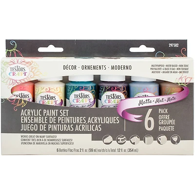 Testors® Craft Décor Matte Acrylic Paint Set