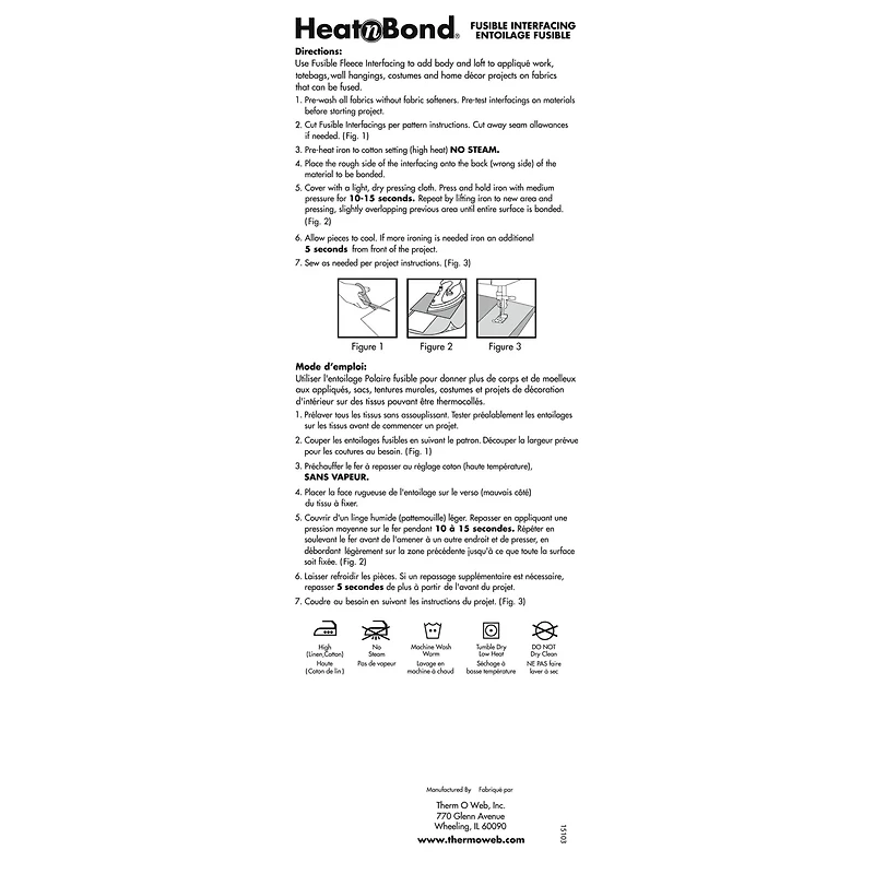 Heat n Bond® Craft Extra Firm Iron-On Fusible Interfacing