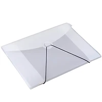 JAM Paper Clear Frosted 6.5" x 9.5" Plastic Portfolio