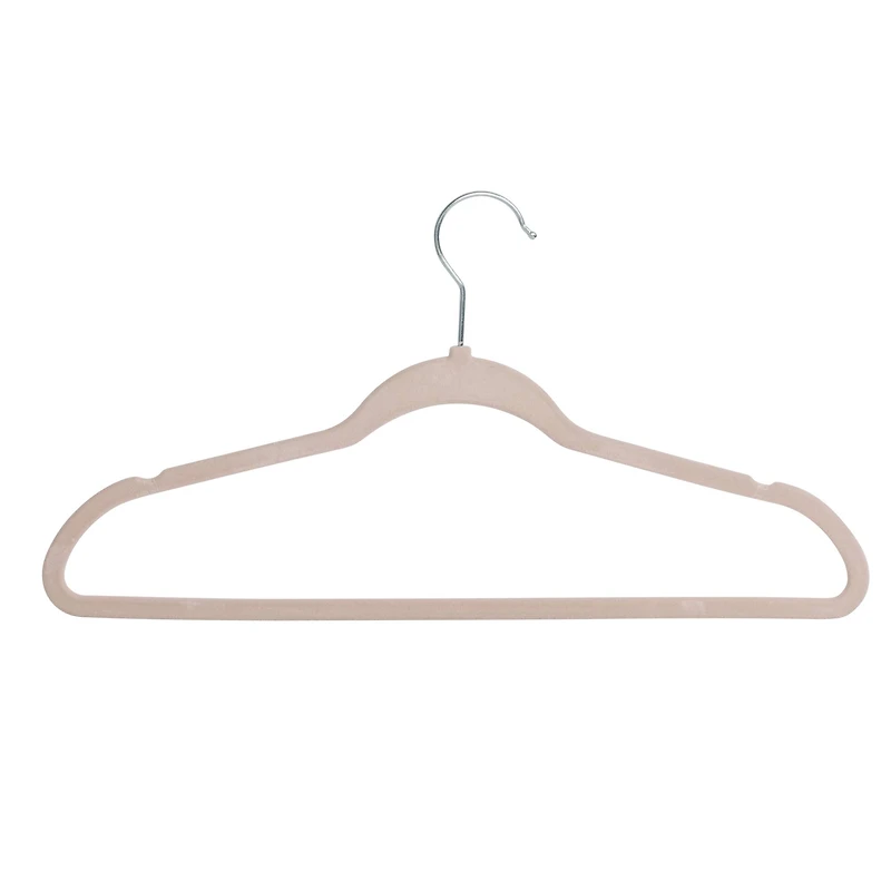 Honey Can Do Dusty Pink Slim-Profile Non-Slip Velvet Hangers