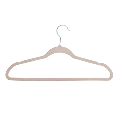 Honey Can Do Dusty Pink Slim-Profile Non-Slip Velvet Hangers