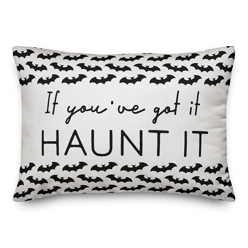 Got It Haunt It Bat Throw Pillow