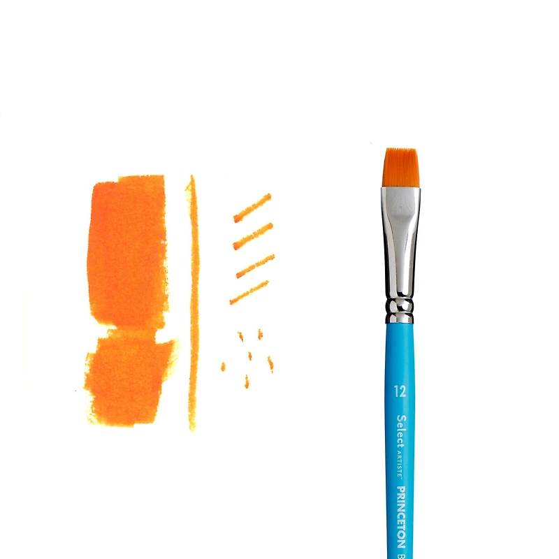 Princeton™ Select™ Artiste Series 3750 Short Handle Chisel Blender Brush