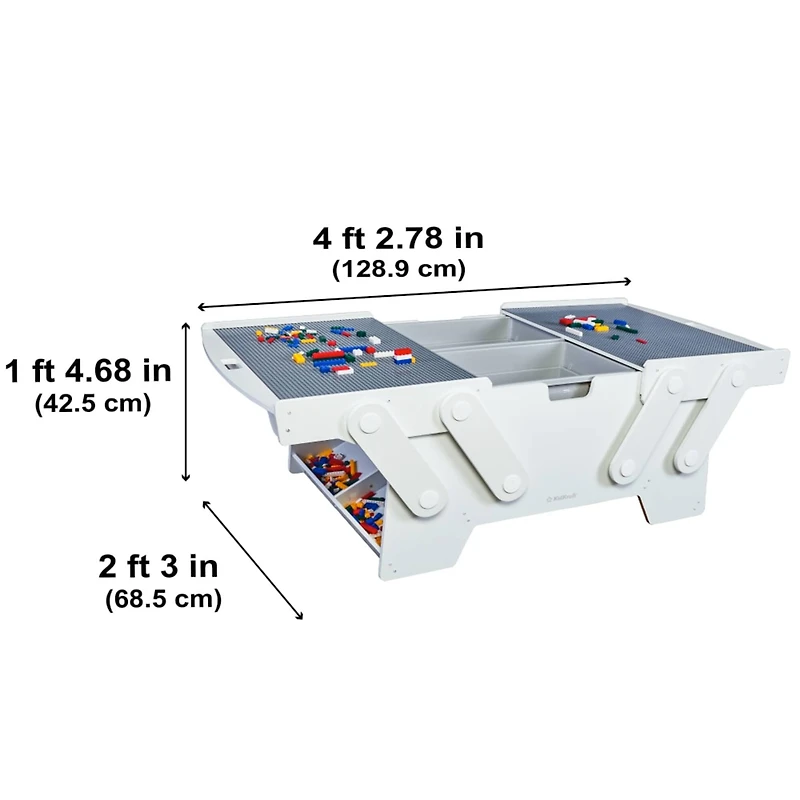 KidKraft Building Bricks Play N Store Mega Table