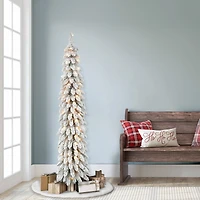 6ft. Pre-Lit Alpine Artificial Christmas Tree, Clear Lights