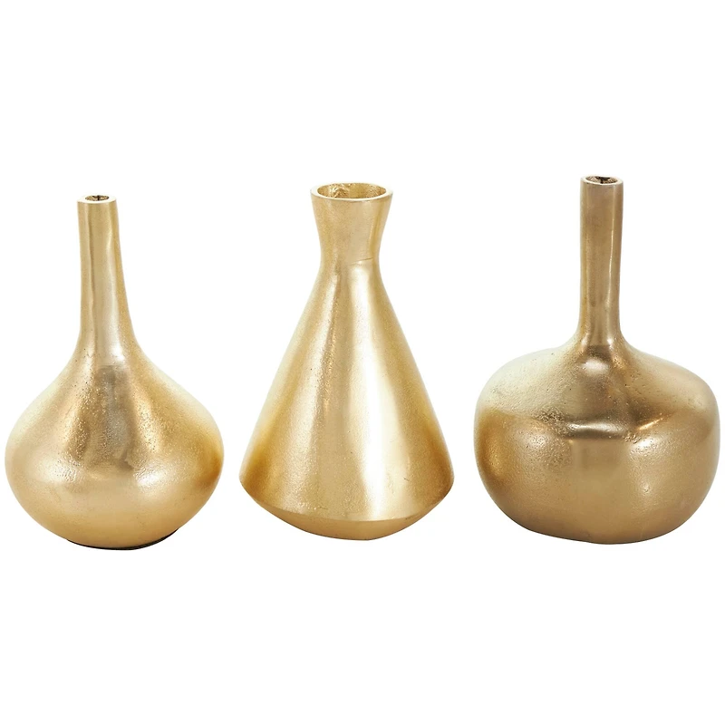 CosmoLiving by Cosmopolitan Contemporary Aluminum Vase Set