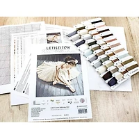 Letistitch Counted Cross Stitch Kit Little Ballerina Girl