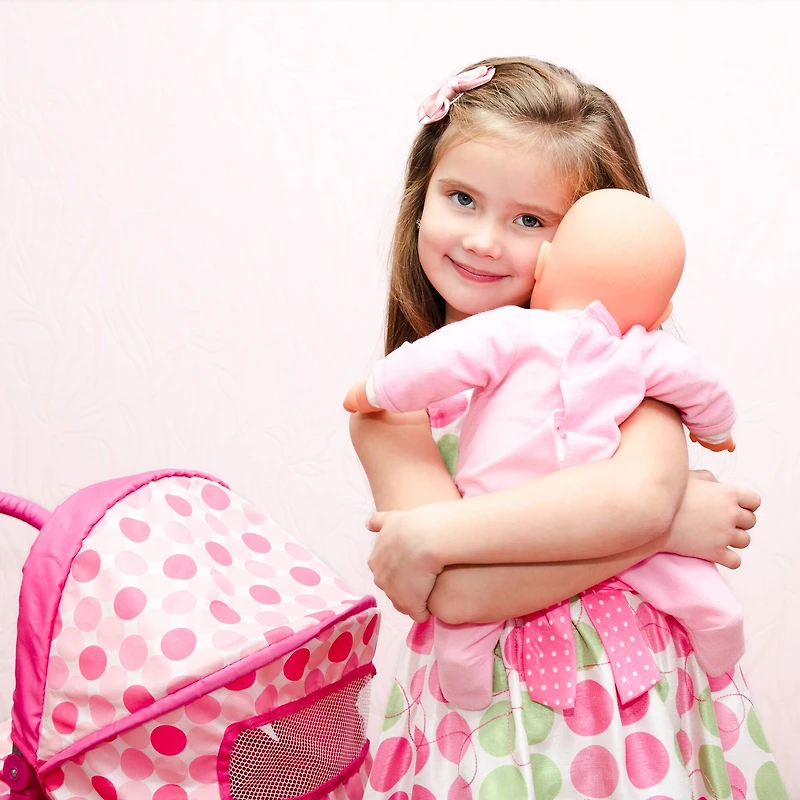 2-in-1 Baby Doll Swing and Carrier Toy Set