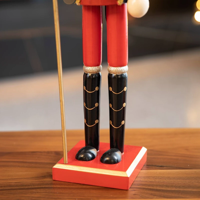 Glitzhome® 24" Wooden Christmas Soldier Nutcracker