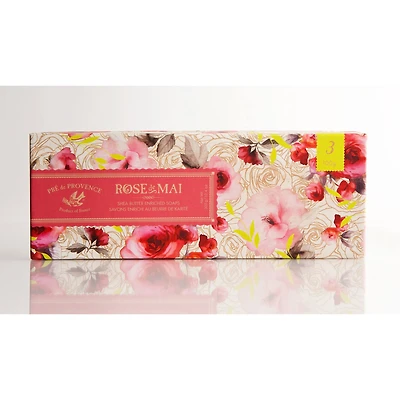 European Soaps Rose De Mai Soap Gift Box