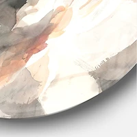 Designart - Abstract Peony Grey