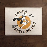 Retro Witch Cotton Twill Placemat