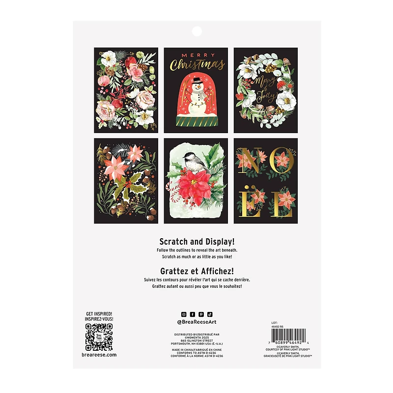 Brea Reese™ 9" x 12" Garland Scratch Art Paper Pad