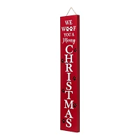 Glitzhome® 3.5ft. Lighted Dog Christmas Porch Sign with Timer