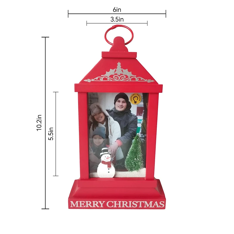 4" x 6" Red Lantern LED Photo Frame by Studio Décor®