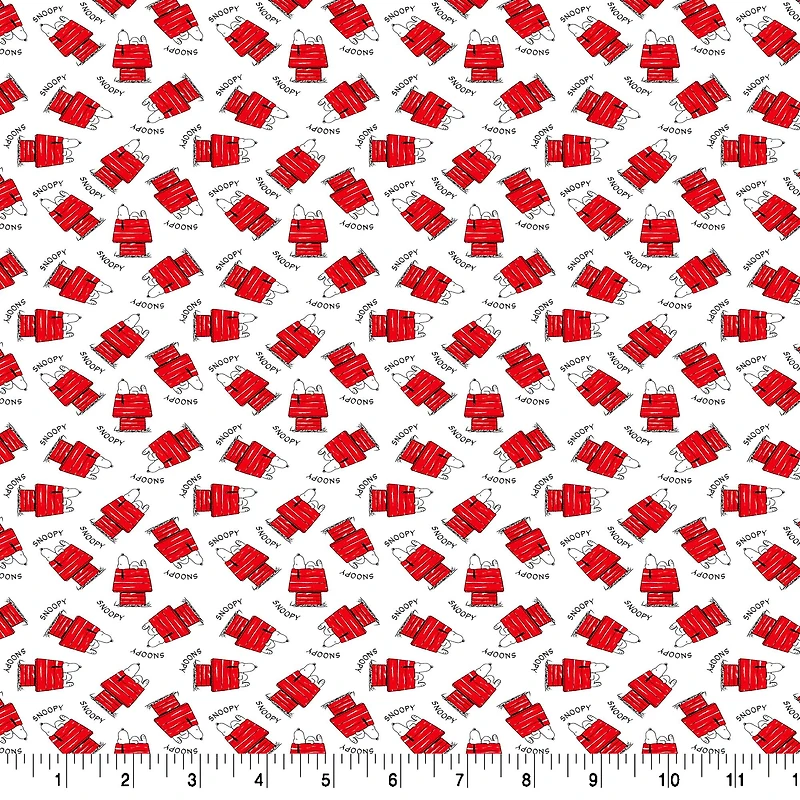Peanuts® Snoopy Sleepy House Cotton Fabric 