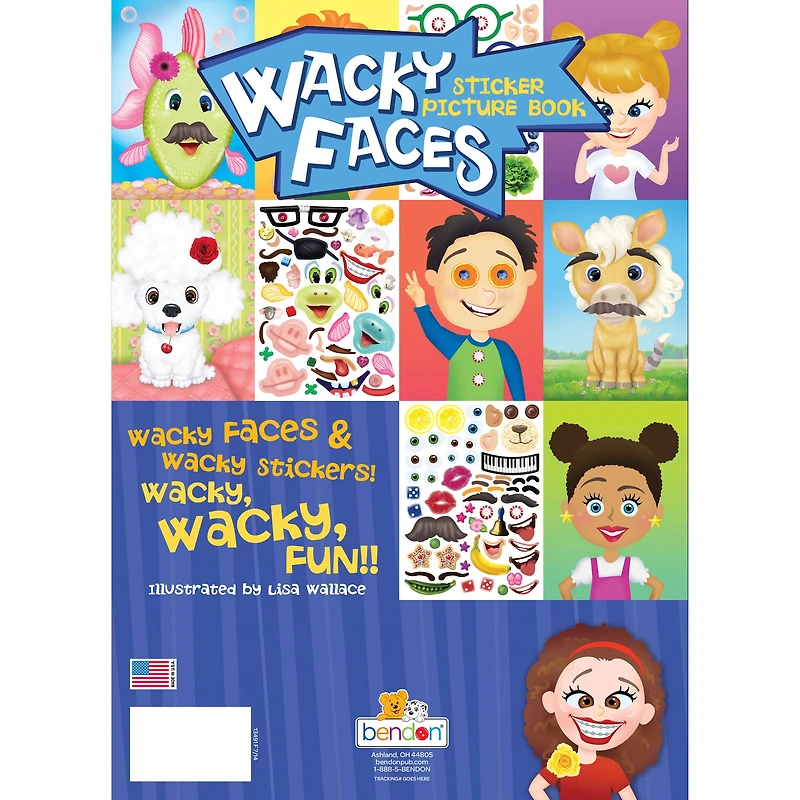 Wacky Faces Sticker Picture Book