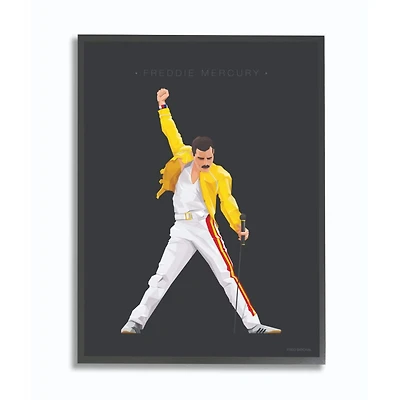 Stupell Industries Freddie Mercury Fashion Figure Wall Accent with Black Frame