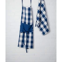 DII® Navy Buffalo Check Dishtowels, 3ct.