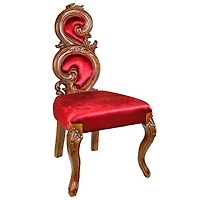 Design Toscano 41" Red Renaissance Accent Chair
