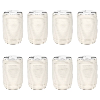 8 Pack: 4mm Natural Cotton Macramé Cord by Bead Landing™