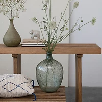 Hello Honey® 15" Green Recycled Glass Vase