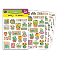 Teacher Created Resources® Happy Cactus Crew Stickers, 120 Per Pack, 12 Packs total of 1440