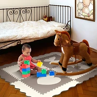 Sorbus 24" Gray & White Interlocking Baby Play Mat