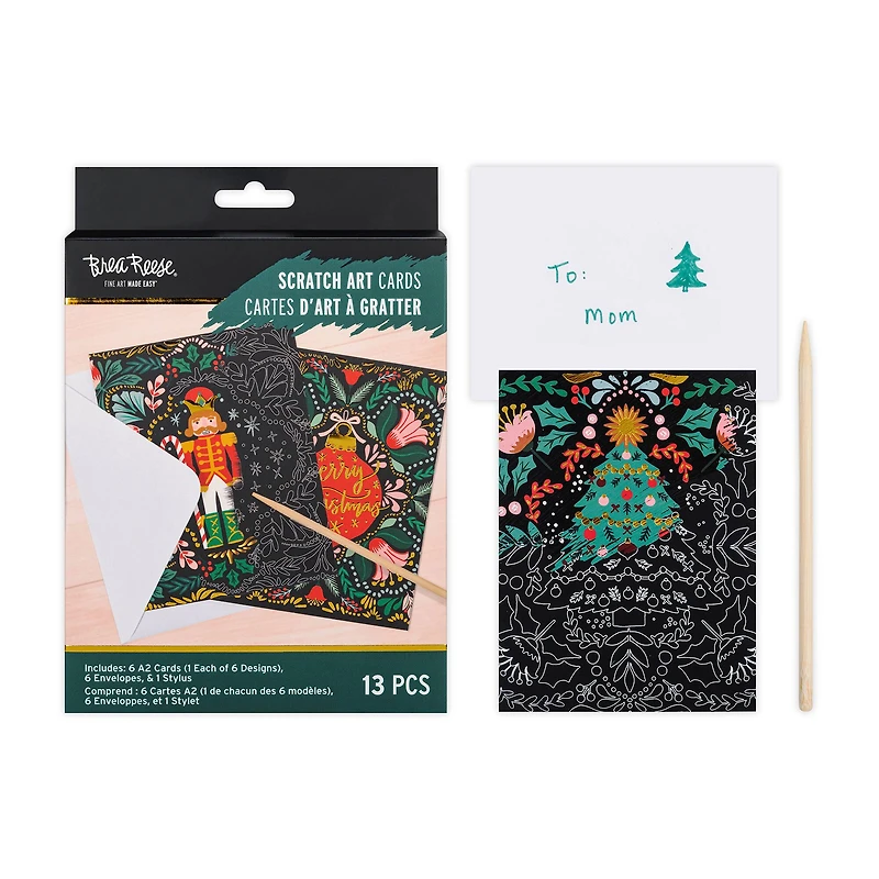 Brea Reese™ Holiday Mandala Scratch Art Card Kit