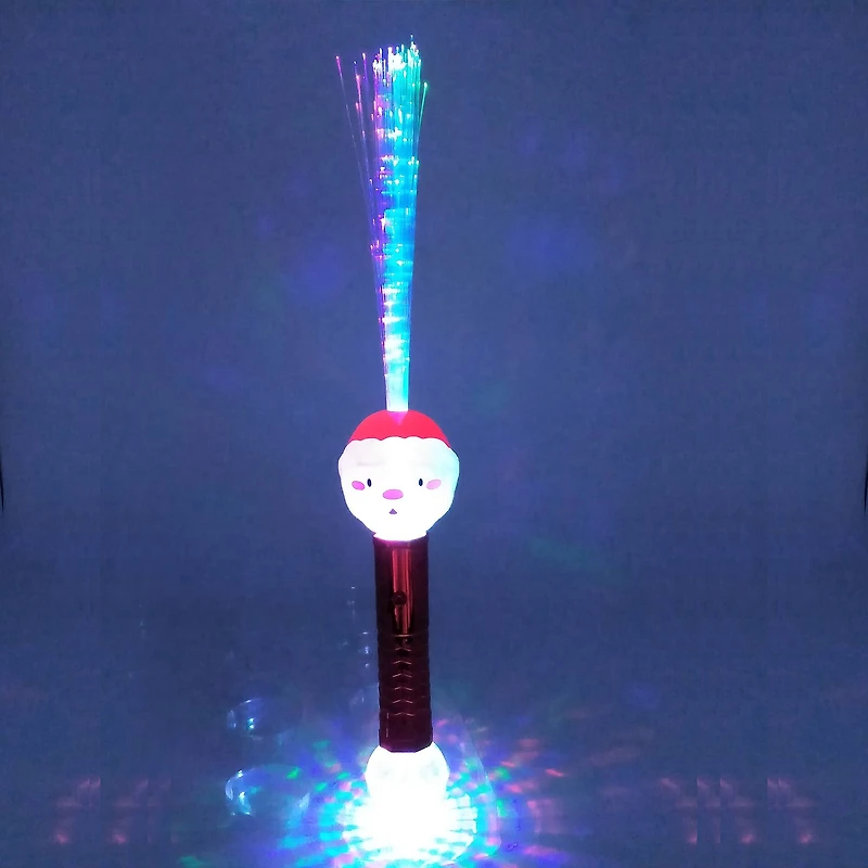 Santa Light-Up Fiber Optic Wand by Creatology™