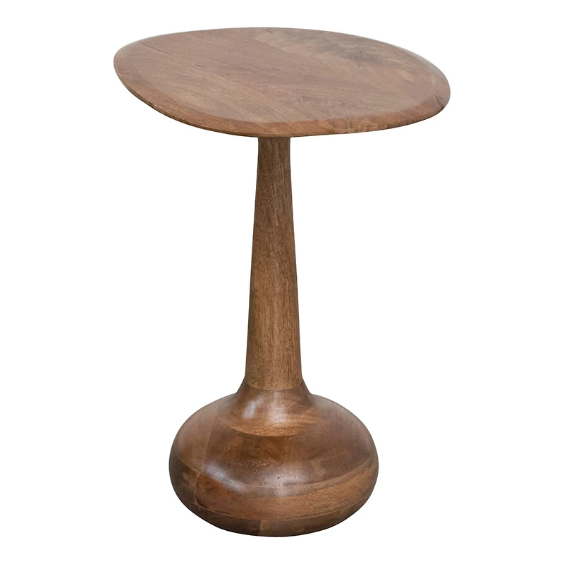Hello Honey® 21" Modern Sculptural Wood End Table
