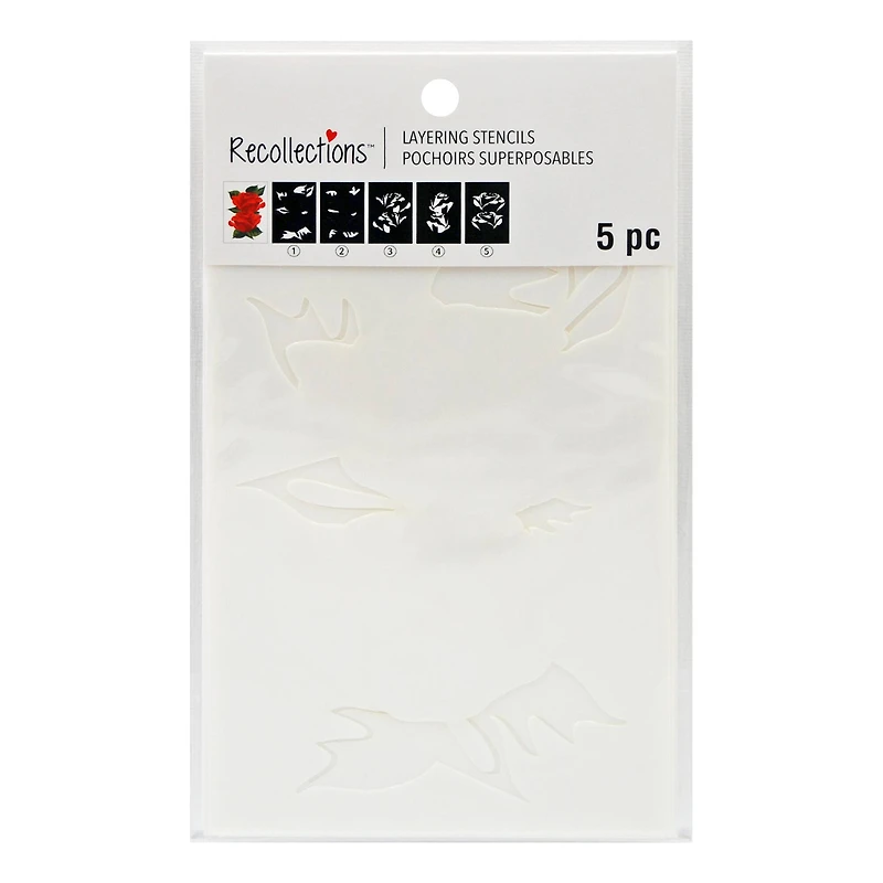 Pair of Roses Layering Stencils by Recollections™