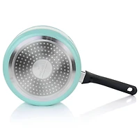 Martha Stewart Everyday Turquoise 3qt. Aluminum Saucepan with Lid
