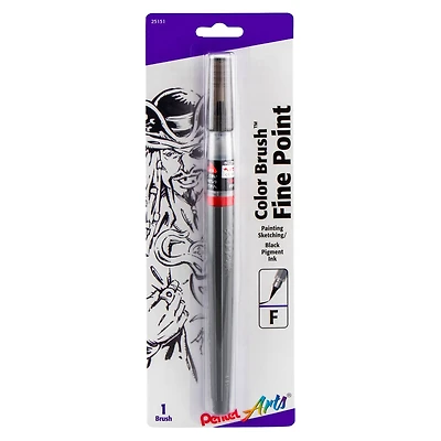 Pentel Arts® Color Brush™ Black Pigment Ink Pen