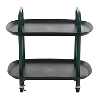 Hello Honey® Main + Mesa™ -Tier Modern Plastic and Metal Trolley