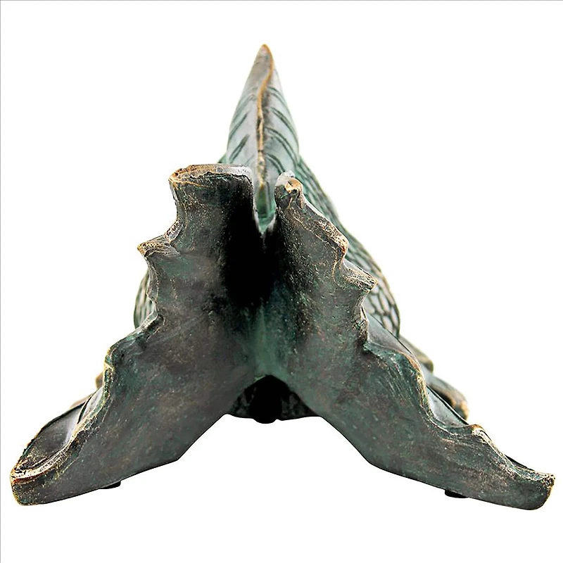 Design Toscano Butterfly Asian Koi Piped Spitter Statue