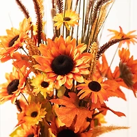 Glitzhome® 39.75" Fall Sunflower Leaf Potted Tree