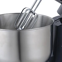 Brentwood 5-Speed Black Stand Mixer with 3qt. Stainless Steel Mixing Bowl