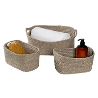 Honey Can Do Champagne Nested Linen Basket Set