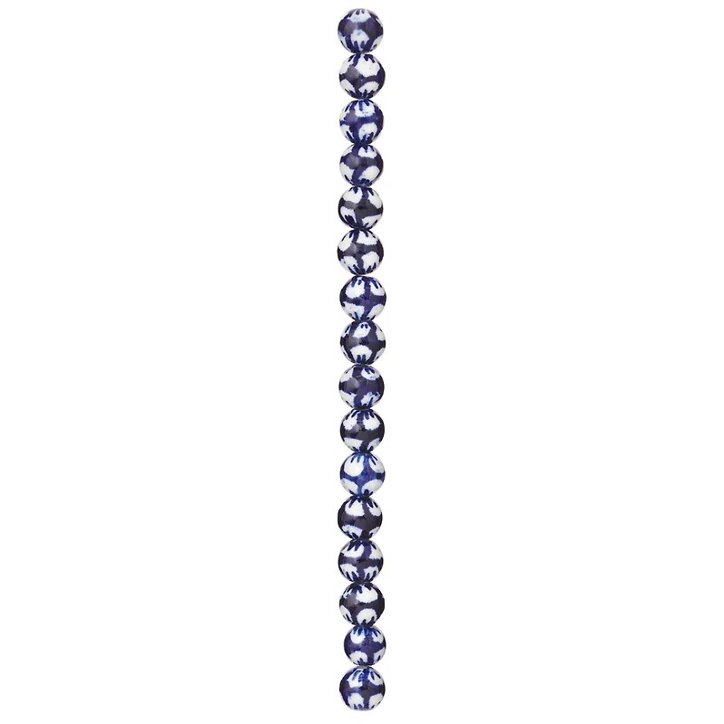 12 Pack: Cream Sapphire Ceramic Round Beads, 8mm by Bead Landing™