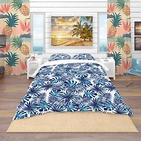 Designart 'Leaves and Brunches of Tropical Plants' Tropical Bedding Set