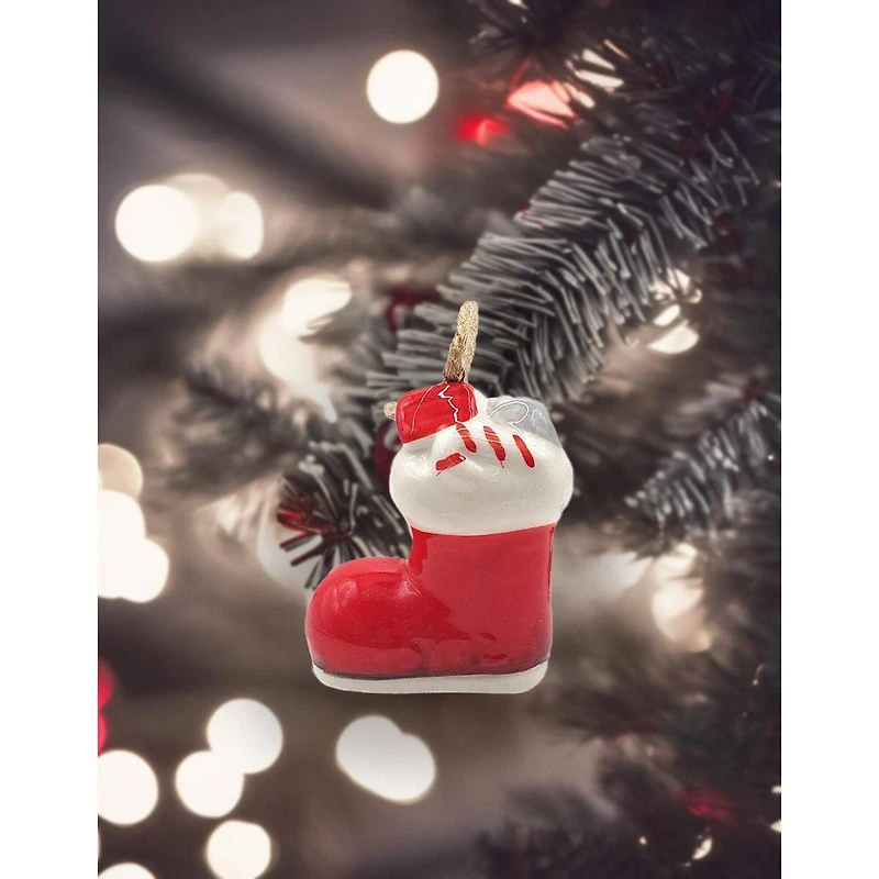 Wizardi 11.81" Christmas Boot Ornament